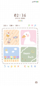 软萌鸭鸭四宫格