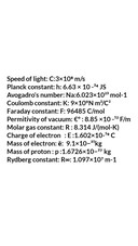 Physics Constants for Neet, physics Formulas by Waheedchalla