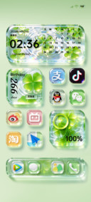 OS四叶草玻璃组件