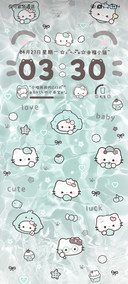 薄巧 水波纹小猫