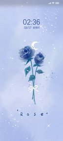 柔蓝一水萦花草