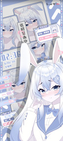 蓝系糖果少女