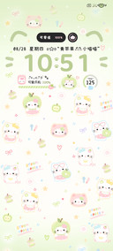 充电 奶绿苹果小猫