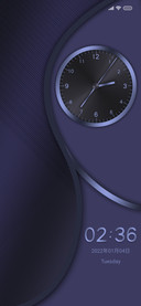 Purple-black clock