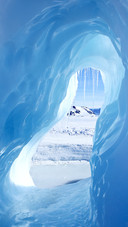 Looking through an Ice Cave
