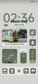 绿色治愈ins风