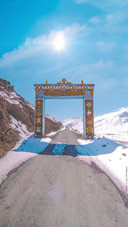 Gateway to Key Monastery, Spiti Valley, India