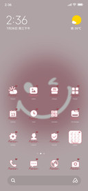 Pink smiling face