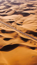The desert captured by a drone