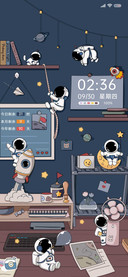 昼月太空人的书桌