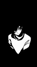 Anime teenager silhouette