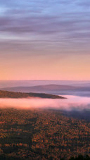 The mist rises over a thousand mountains concealing the