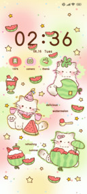Melon Cat Sticker