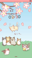 【好评返现】樱花与猫咪（多壁纸锁屏）（1.0）