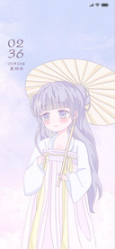 汉服紫衣姑娘