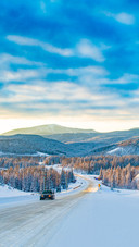 Winter in Canadian Rocky Mountain
