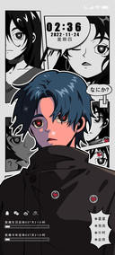 复古黑白漫画男生