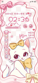 粉色蝴蝶结猫猫