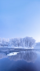 River and Rime in Winter