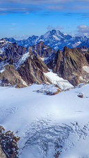 Snow Mountain Under Blue Sky