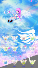 （动漫主题）天使少女（动态壁纸，双锁屏）