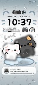 OS雨雾 贴脸猫猫