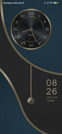 Black gold clock
