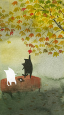 艺术家张乐陆作品“猫生哲学”