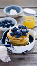 Delicious blueberry pancake 13