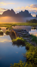 An ancient stone bridge