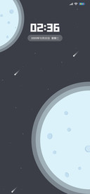 简约月球星空