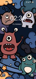 Retro cute monster