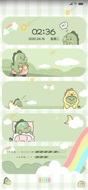 油画小恐龙