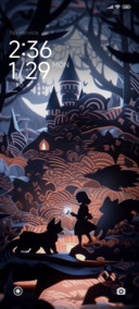 Paper-cut castle