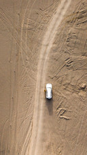 Aerial view of the desert and gobi