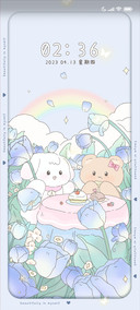 蓝色郁金香花园