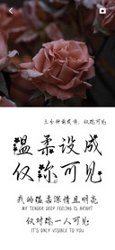 温柔设成仅你可见