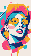 girl abstract art