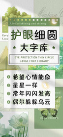 护眼细圆大字库