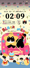 美式复古碎花猫猫