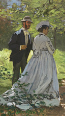 Bazille and Camille, by Claude Monet, 1865