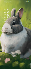 Foraging rabbit