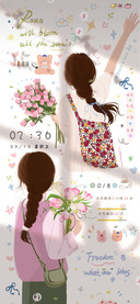 光影多图花期少女