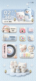 针织毛绒冬日小猫