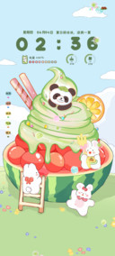 清凉夏日西瓜冰