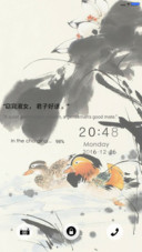 水墨小鸳鸯