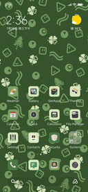 Lucky green clover