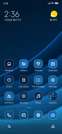 Blue Wavy