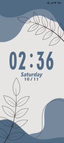 Calm blue space
