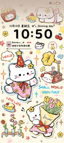 os涂鸦小猫贴纸